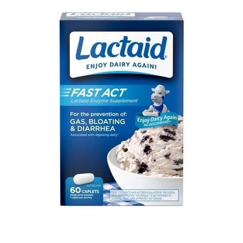 LACTAID® Fast Act Lactase Enzyme Supplement Caplets