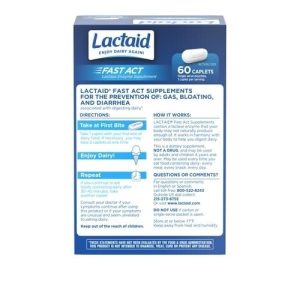 LACTAID® Fast Act Lactase Enzyme Supplement Caplets