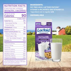 LACTAID® Fat-Free Lactose-Free Milk