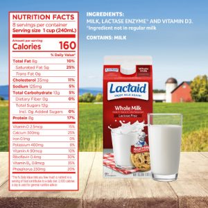LACTAID® Lactose-Free Whole Milk